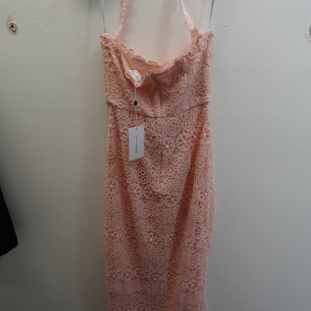 Lovers + Friends Pink Floral Maxi Dress NWT